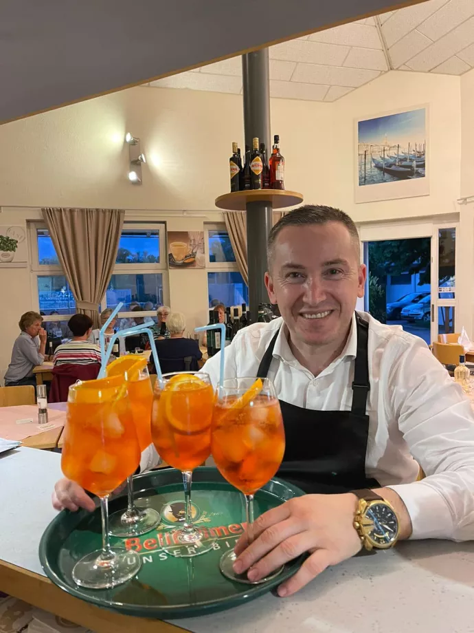 Gegaj Vito, Inhaber der Pizzeria Da Vito in Bellheim beim Tennisclub Grün-Weiß